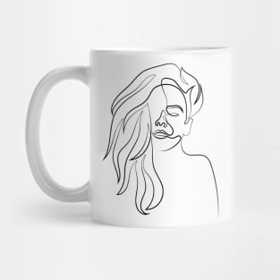 Your Shadow Stands out in the Projection of my Dreams | One Line Drawing | One Line Art | Minimal | Minimalist Mug